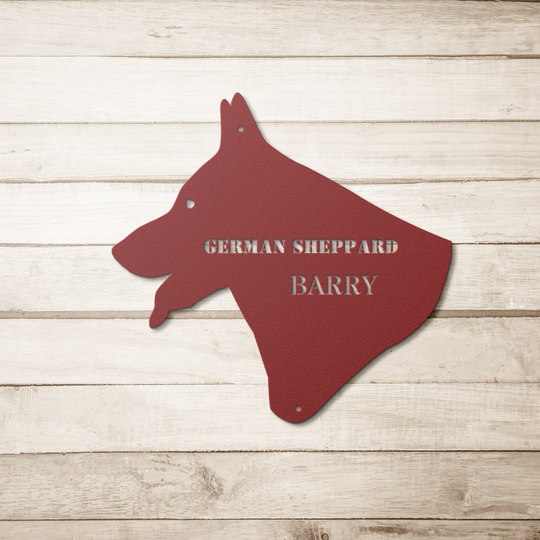 German Shepherd Metal Sign - Personalized Pet Wall Art