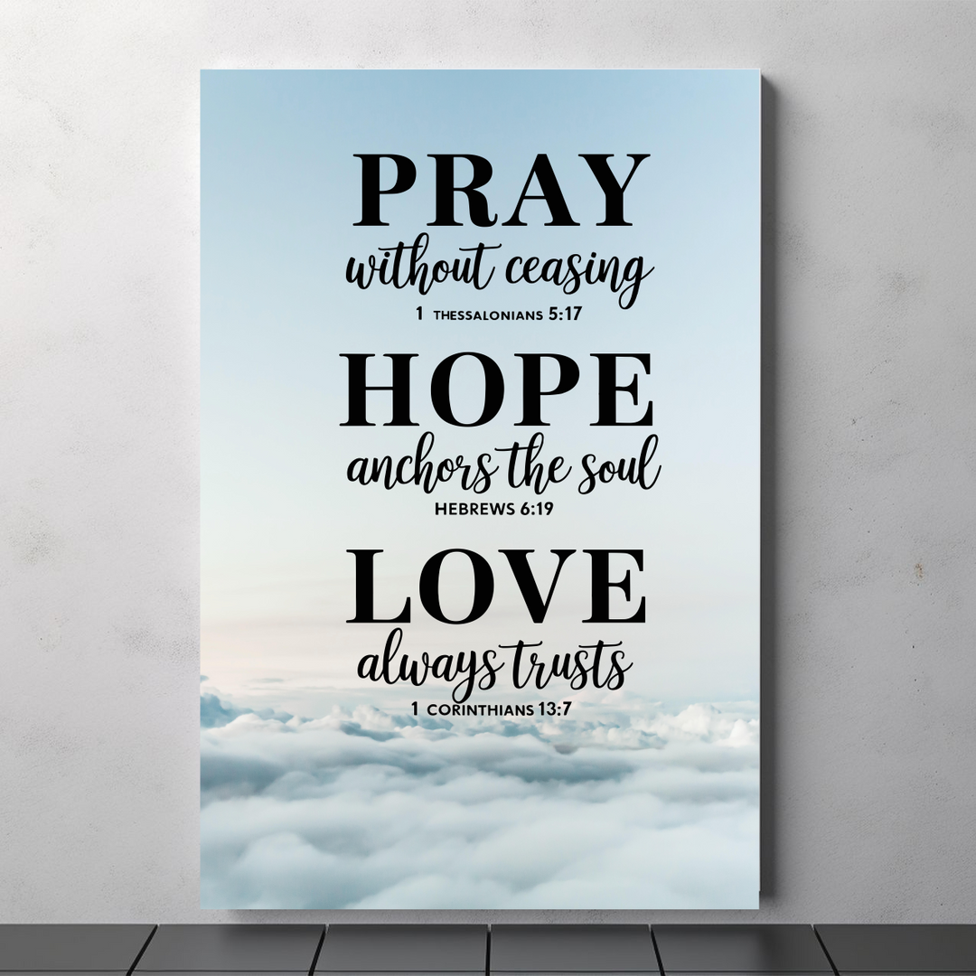 Christian Motivational Wall Art Canvas Print