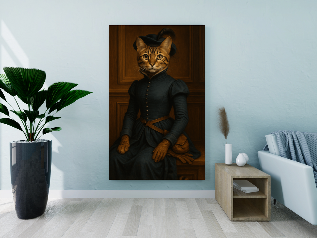 Custom pet Renaissance Portrait Canvas - Unique Pet Art