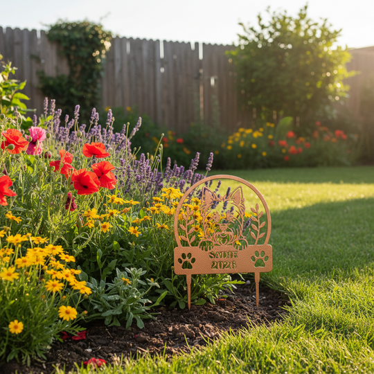 Memorial Garden Sign or   Dog Memorial Stake/Yorkie