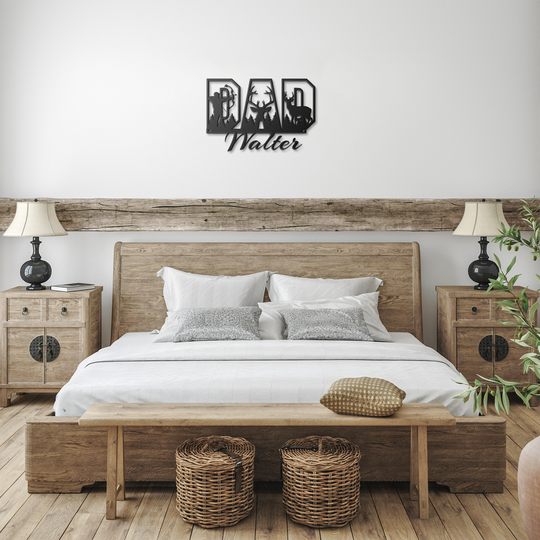 Custom Metal Wall Art for Dad - Personalized Gift