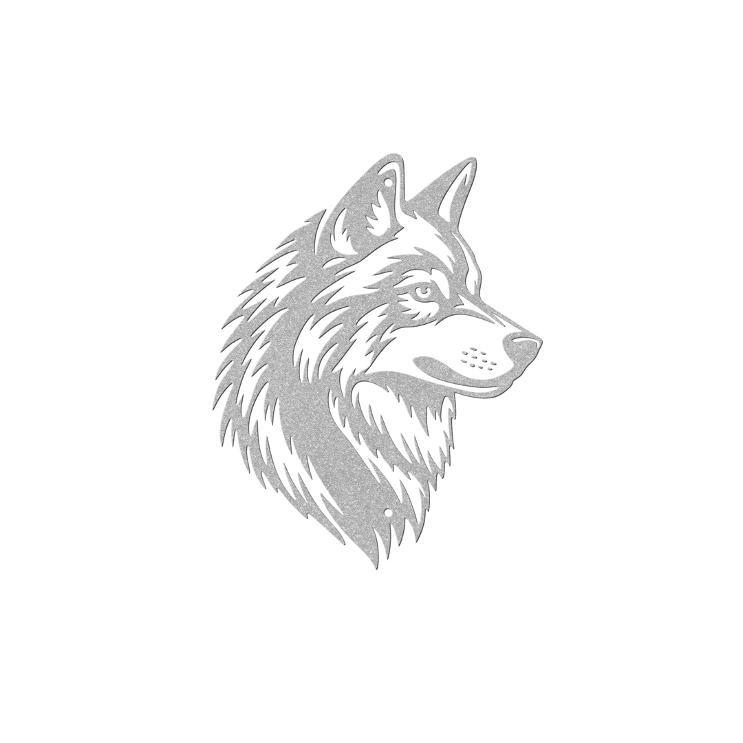 Wolf Metal Wall Art - Rustic Decorative Sign