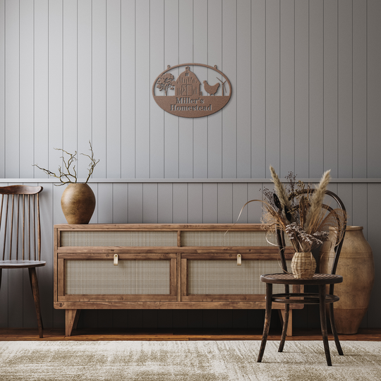 Personalized Farmhouse Metal Wall Art for Country Homes