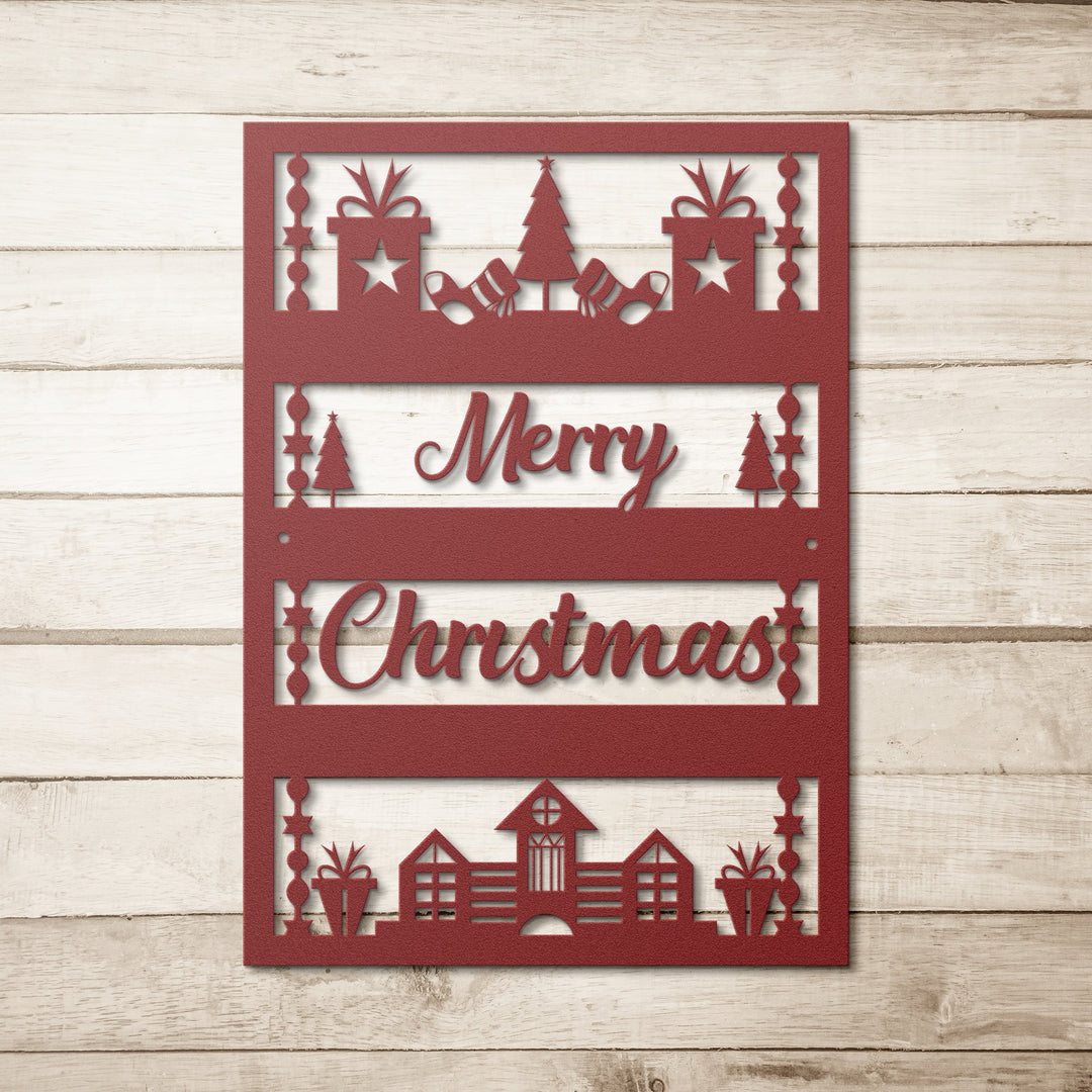 Die - Cut Metal Signs Christmas packages - Tailored Wall ExpressionsWall Artapod - 3443198