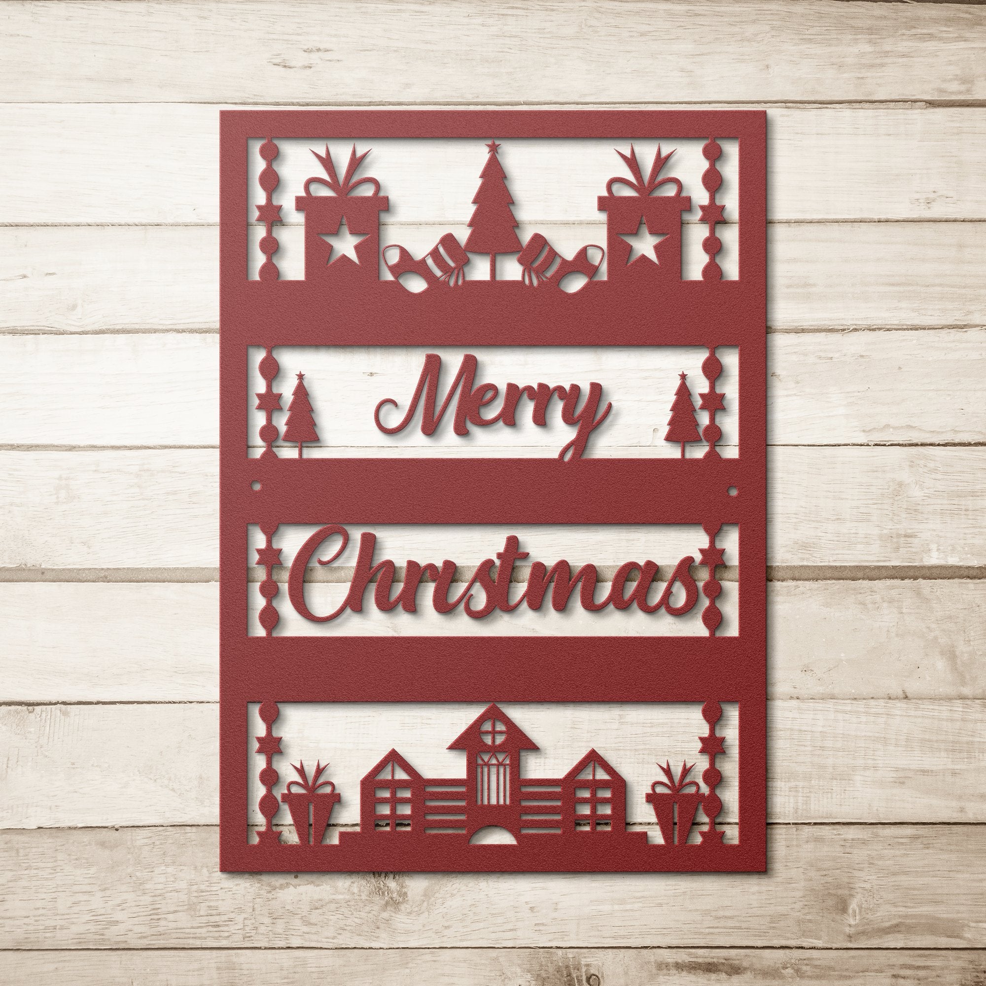 Die - Cut Metal Signs Christmas packages - Tailored Wall ExpressionsWall Artapod - 3443198