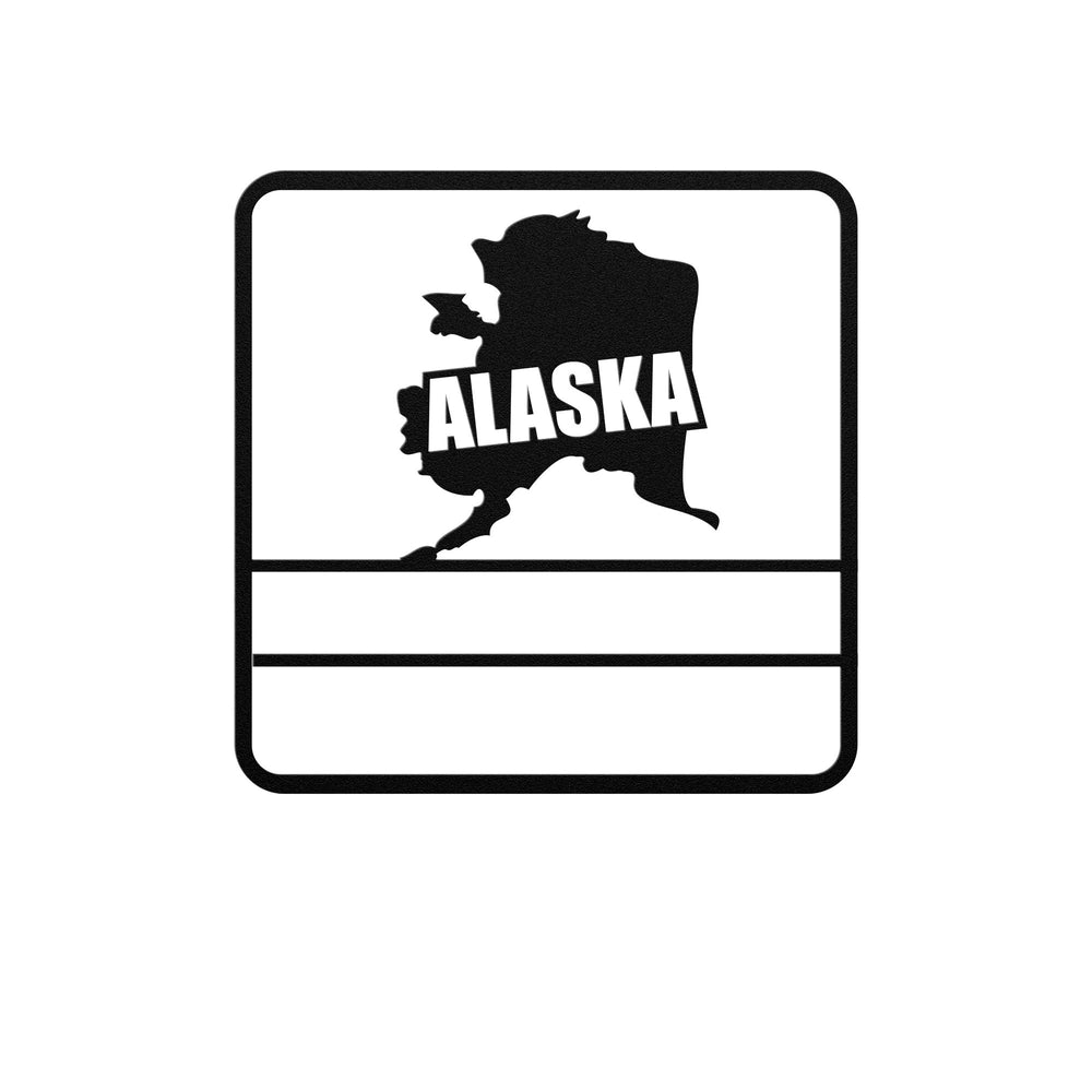 Die - Cut Metal Signs custom map of Alaska - Tailored Wall ExpressionsWall Artapod - 3277004