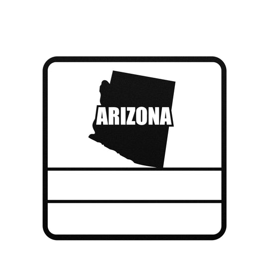 Die - Cut Metal Signs custom map of Arizona - Tailored Wall ExpressionsWall Artapod - 3277037