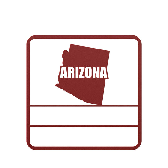 Die - Cut Metal Signs custom map of Arizona - Tailored Wall ExpressionsWall Artapod - 3277037