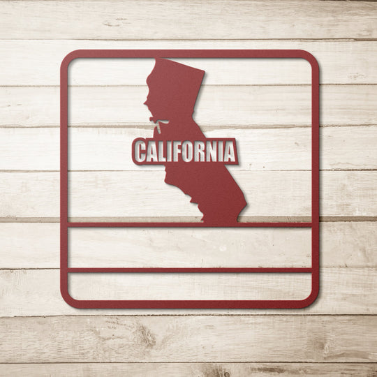 Die - Cut Metal Signs custom map of california - Tailored Wall ExpressionsWall Artapod - 3277094