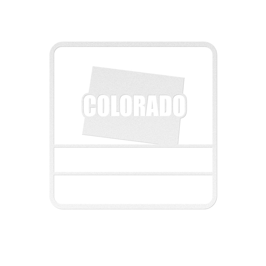 Die - Cut Metal Signs custom map of colorado - Tailored Wall ExpressionsWall Artapod - 3277126