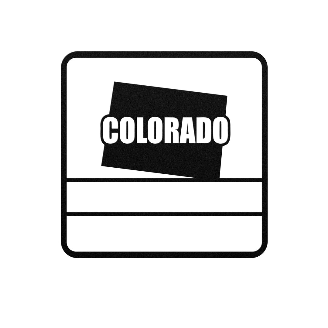 Die - Cut Metal Signs custom map of colorado - Tailored Wall ExpressionsWall Artapod - 3277126