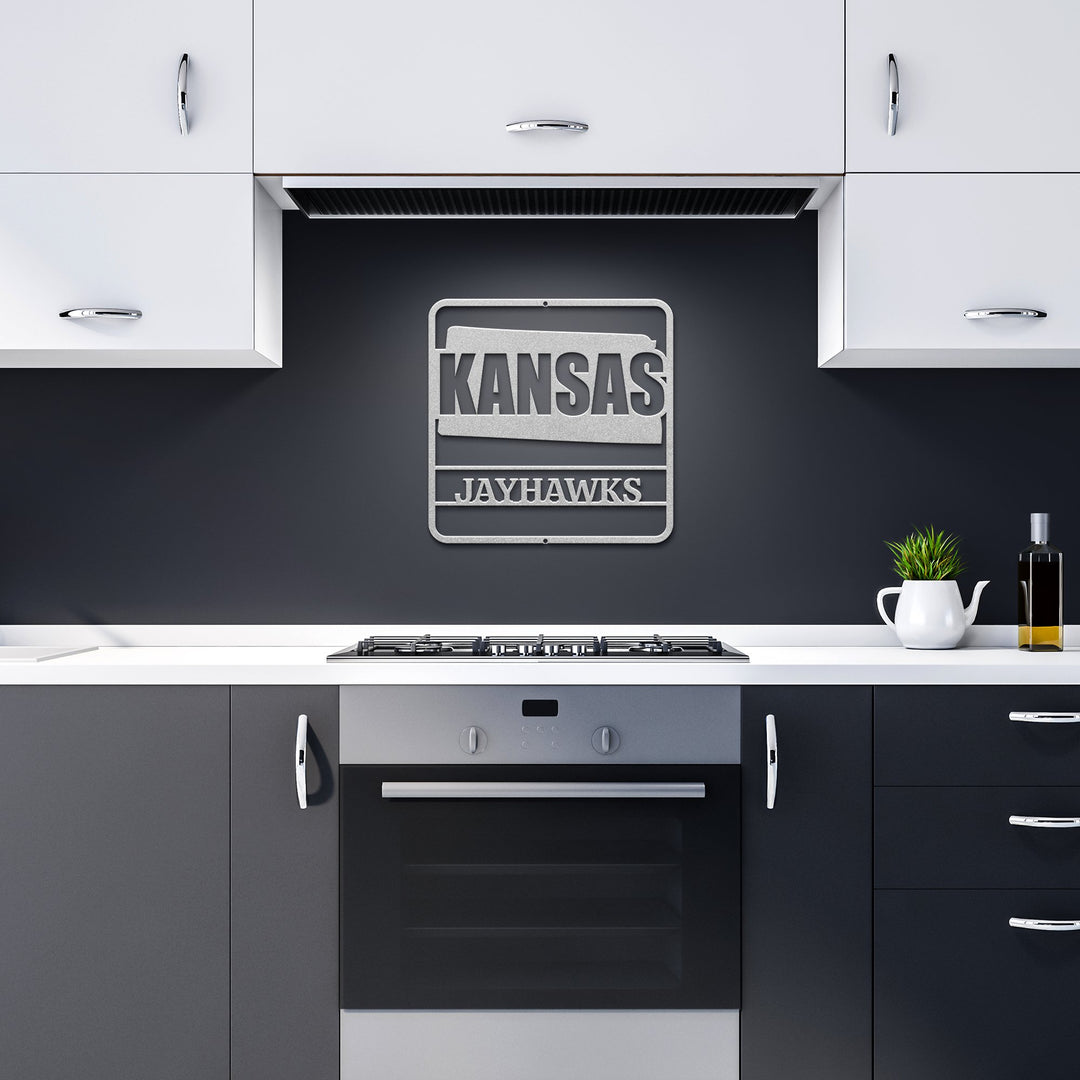 Die - Cut Metal Signs custom map of Kansas PERSONALIZED - Tailored Wall Expressionsapod - 3283785