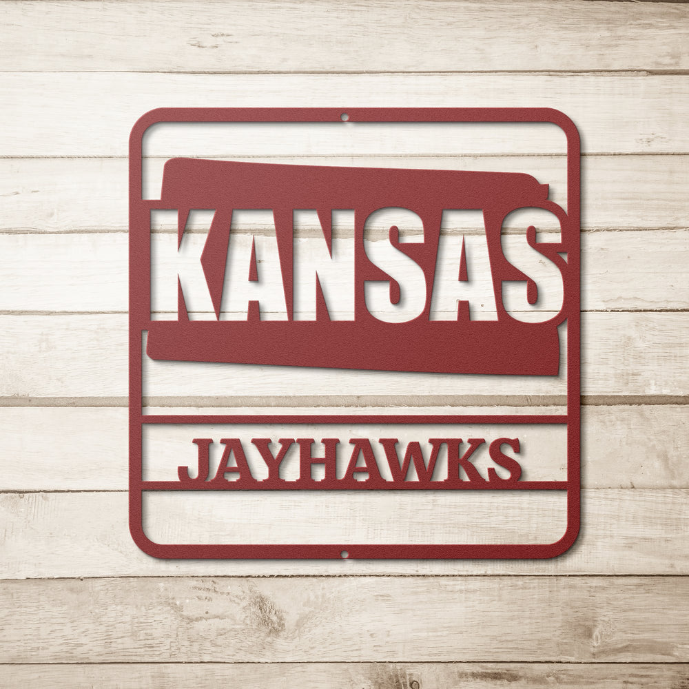 Die - Cut Metal Signs custom map of Kansas PERSONALIZED - Tailored Wall Expressionsapod - 3283785