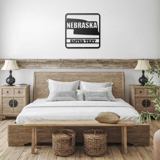 Die - Cut Metal Signs custom map of nebraska PERSONALIZED - Tailored Wall Expressionsapod - 3296178