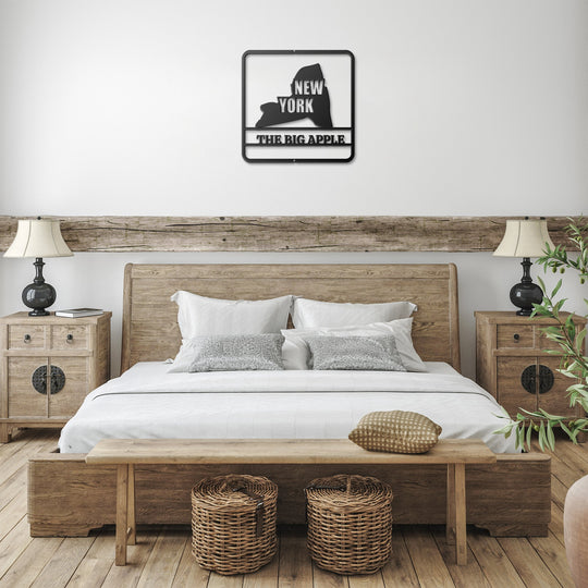 Die - Cut Metal Signs custom map of New York PERSONALIZED - Tailored Wall Expressionsapod - 3296444