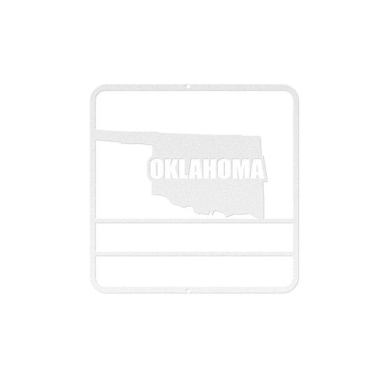 Die - Cut Metal Signs custom map of Oklahoma - Tailored Wall ExpressionsWall Artapod - 3299095