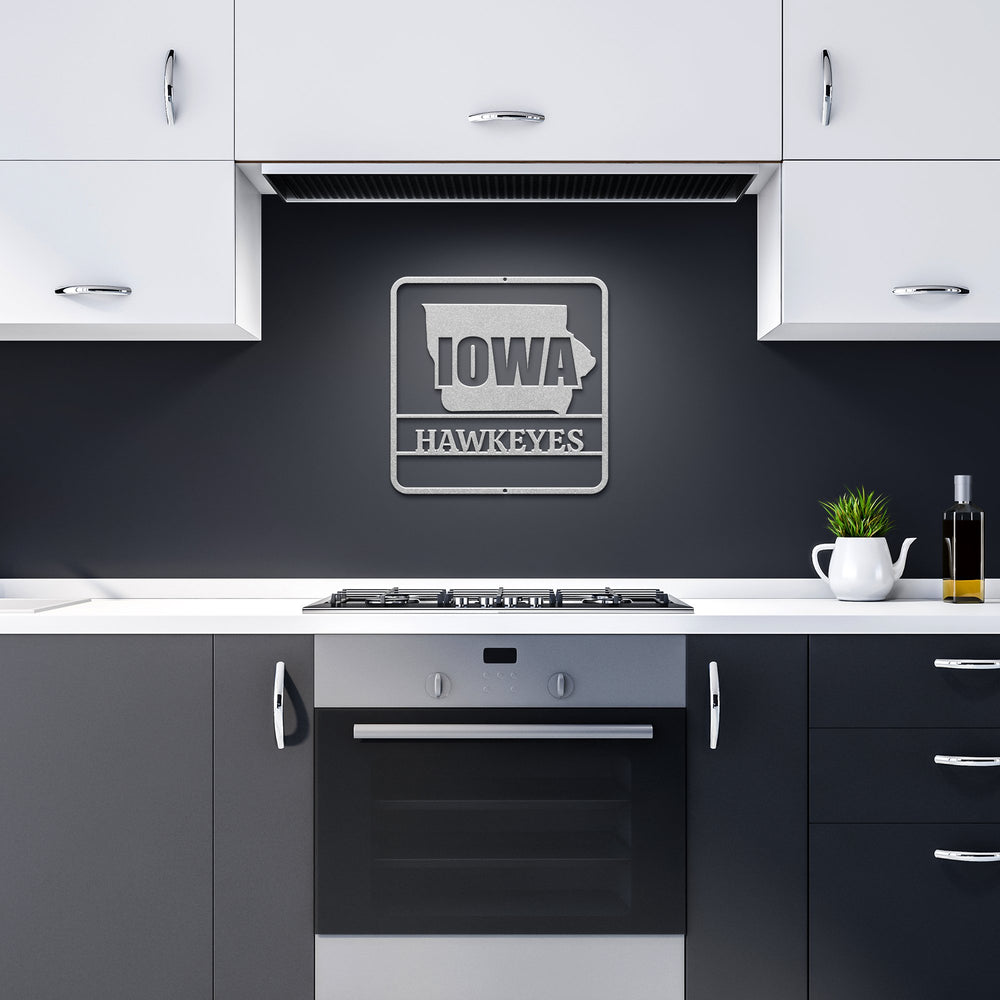 Die - Cut Metal Signs Custom state map of Iowa personalized - Tailored Wall ExpressionsWall Artapod - 3277737