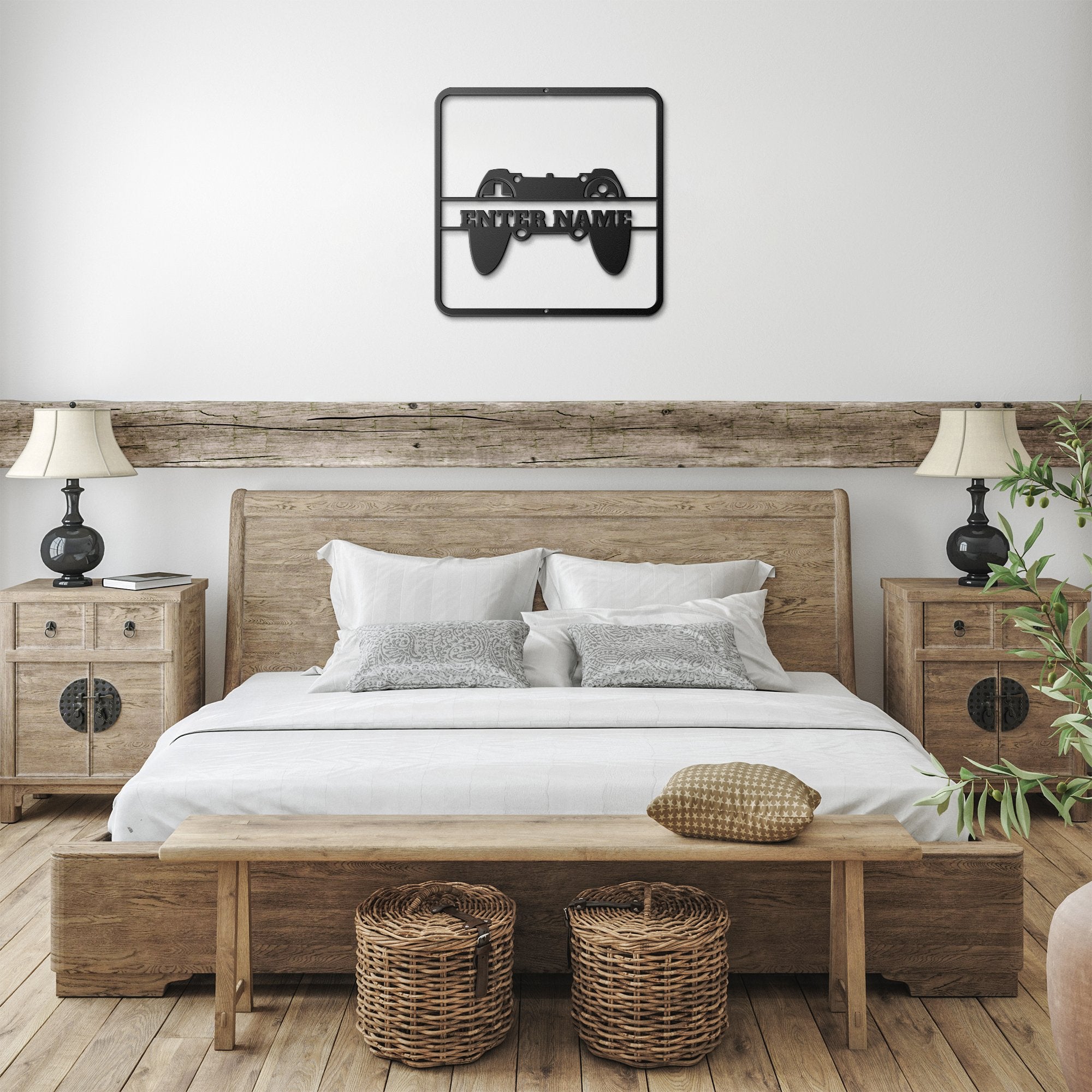 Die - Cut Metal Signs custom text with image of game controler - Tailored Wall ExpressionsWall Artapod - 3335625