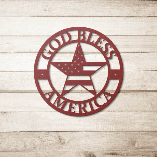 Die - Cut Metal Signs featuring a patriot design - Tailored Wall ExpressionsWall Artapod - 3351054