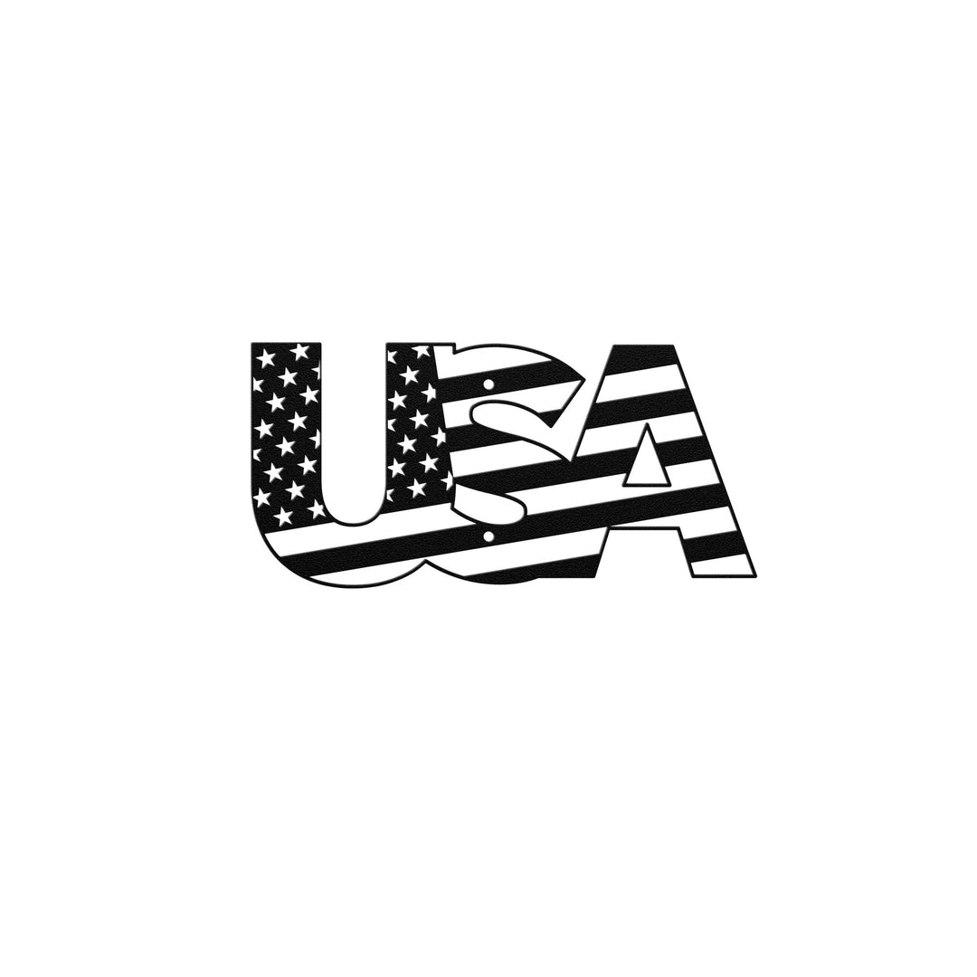 Die - Cut Metal Signs featuring a USA flag image - Tailored Wall ExpressionsWall Artapod - 3350868