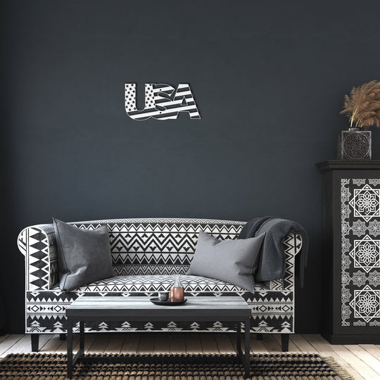 Die - Cut Metal Signs featuring a USA flag image - Tailored Wall ExpressionsWall Artapod - 3350868