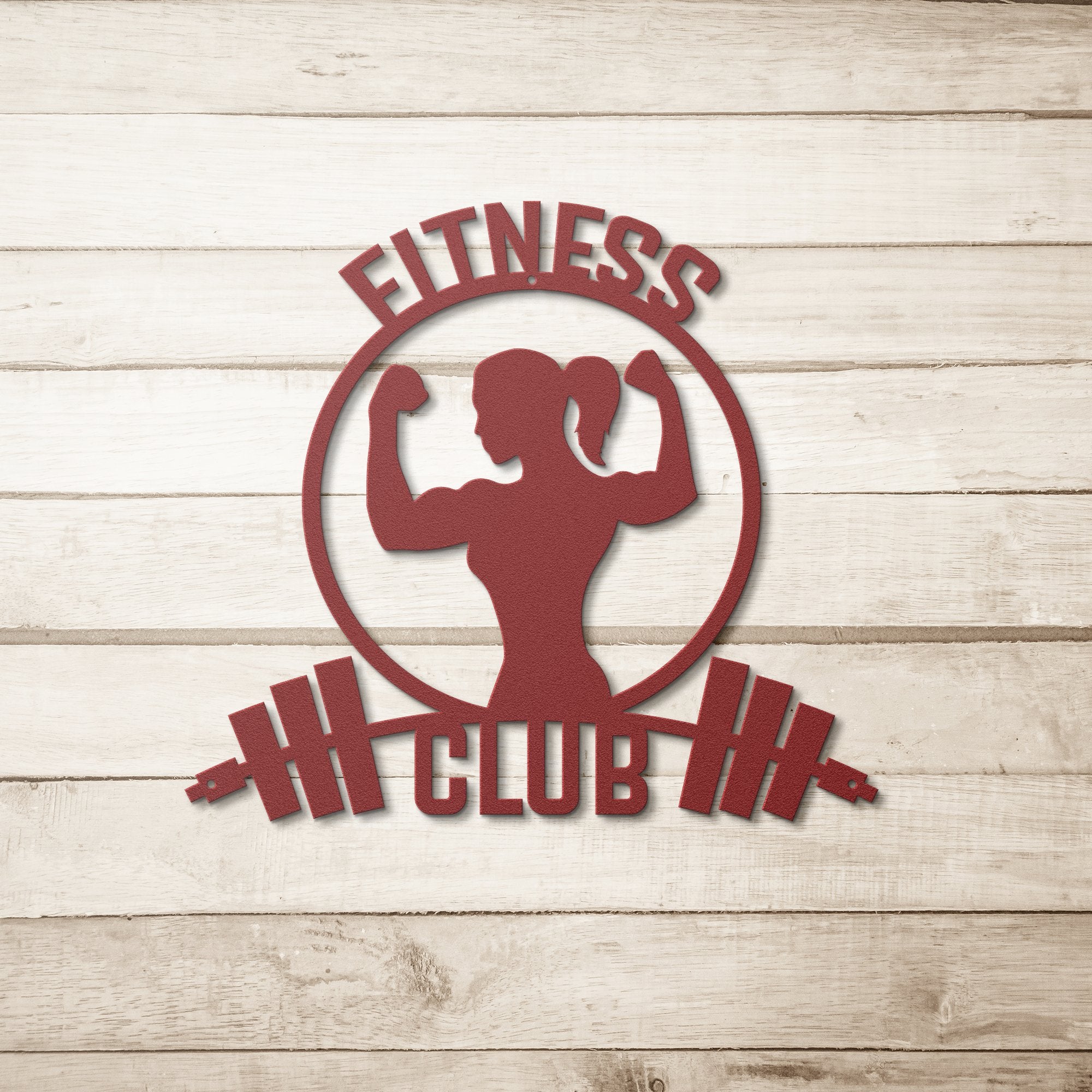 Die - Cut Metal Signs featuring fitness image - Tailored Wall ExpressionsWall Artapod - 3353910