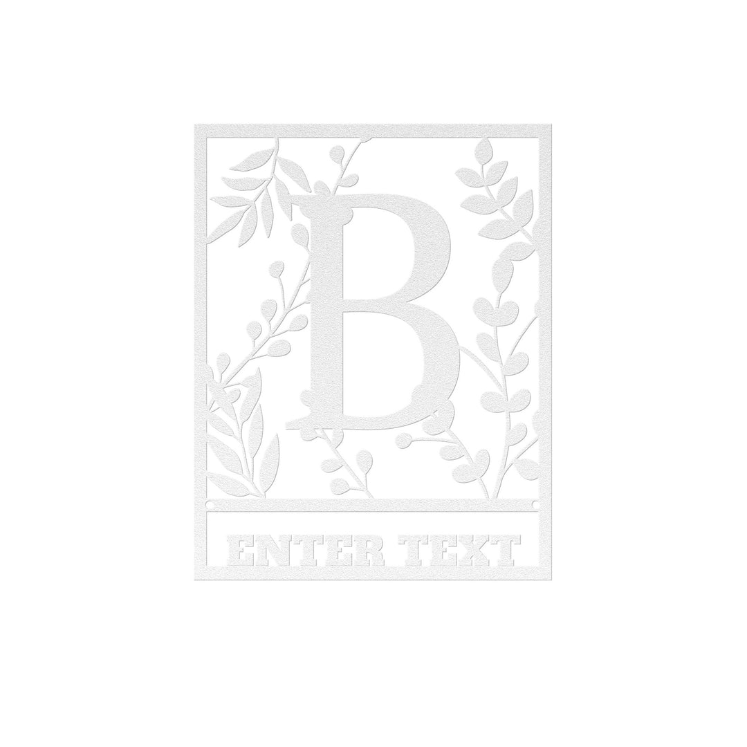 Die - Cut Metal Signs Floral monogram B - Tailored Wall ExpressionsWall Artapod - 3394117