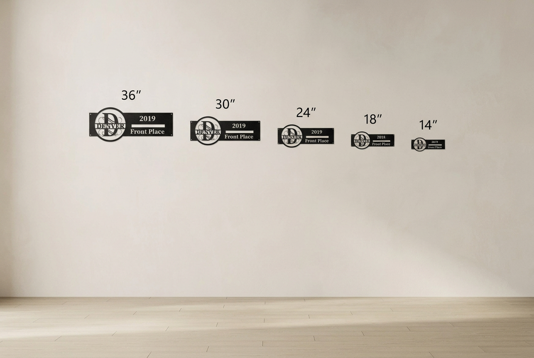 Metal D Signs Personalized address