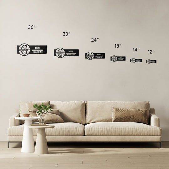 Die - Cut Metal Signs Personalized G address - Tailored Wall ExpressionsWall Artapod - 3762072