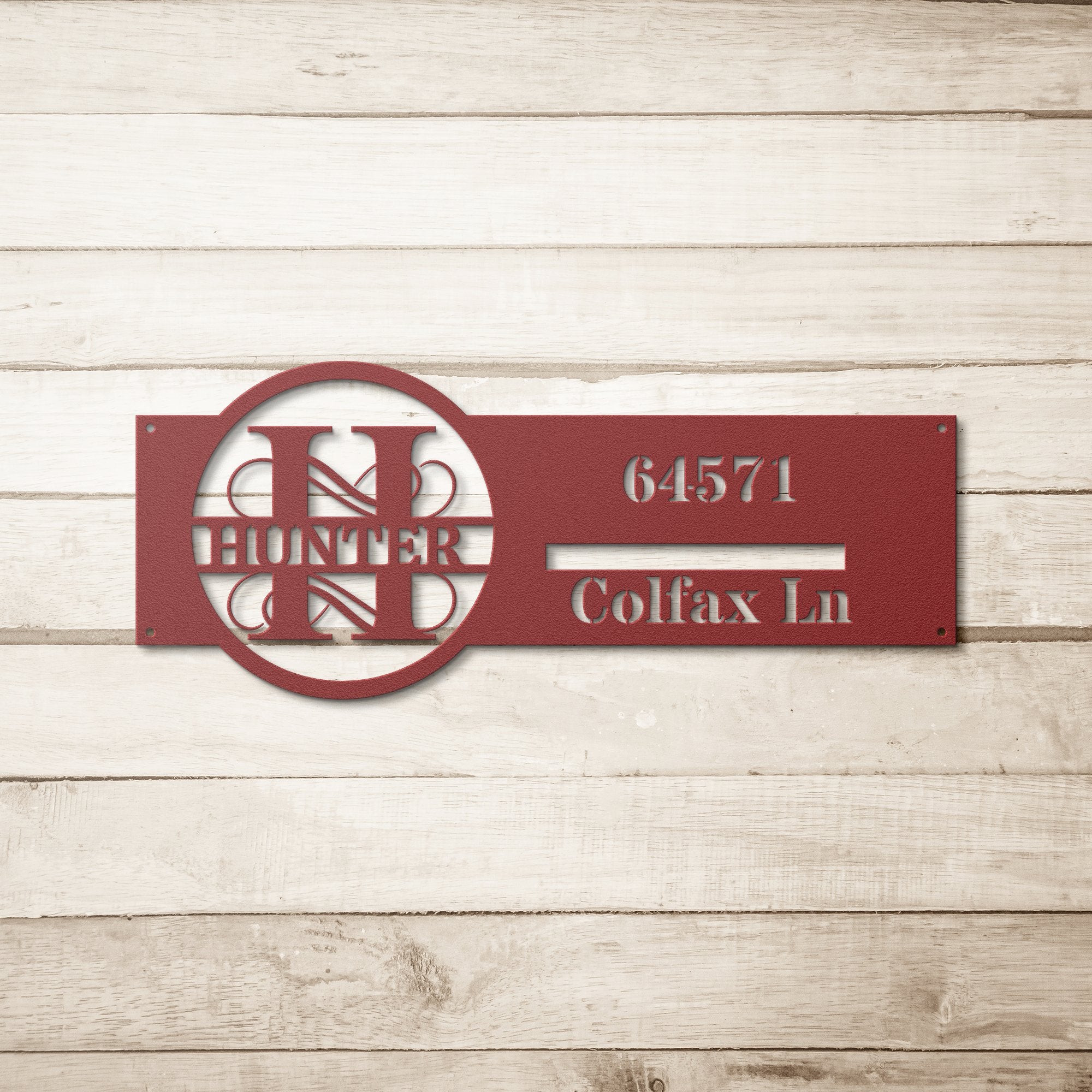 Die - Cut Metal Signs Personalized H address - Tailored Wall ExpressionsWall Artapod - 3762264