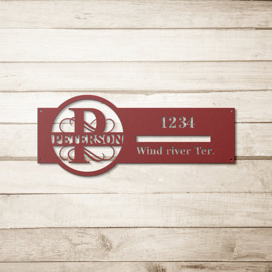 Die - Cut Metal Signs personalized P address - Tailored Wall ExpressionsWall Artapod - 3775944