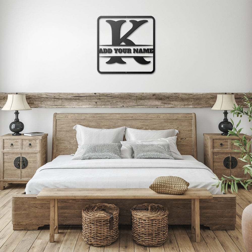 Die - Cut Metal Signs split monogram K - Tailored Wall ExpressionsWall Artapod - 3422510