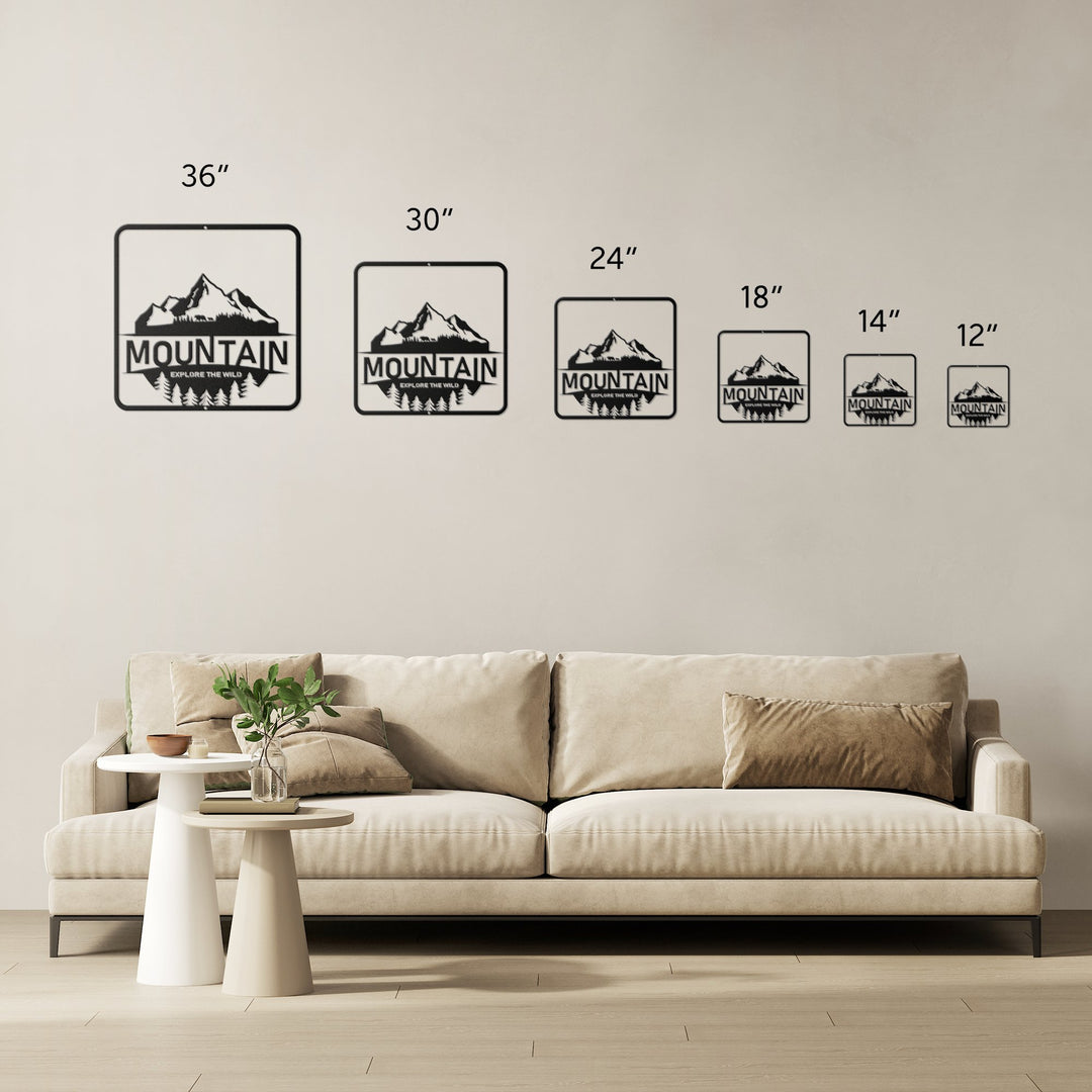 Die - Cut Metal Signs with a mountain image - Tailored Wall ExpressionsWall Artapod - 3351110