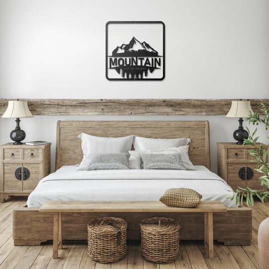 Die - Cut Metal Signs with a mountain image - Tailored Wall ExpressionsWall Artapod - 3351110