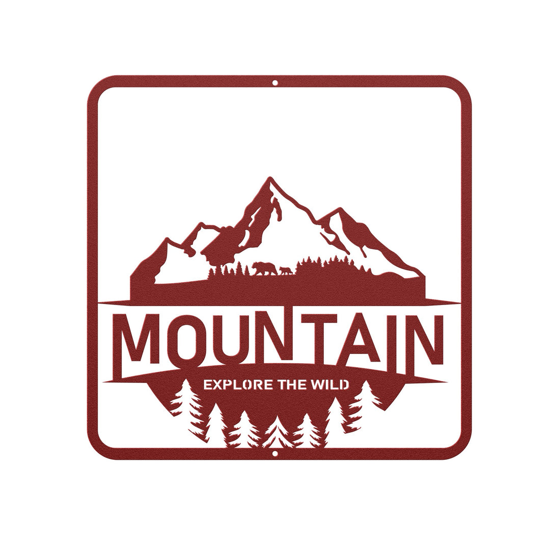 Die - Cut Metal Signs with a mountain image - Tailored Wall ExpressionsWall Artapod - 3351110