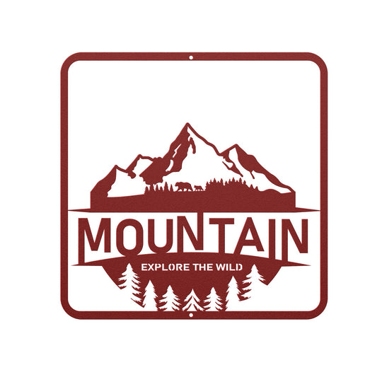 Die - Cut Metal Signs with a mountain image - Tailored Wall ExpressionsWall Artapod - 3351110