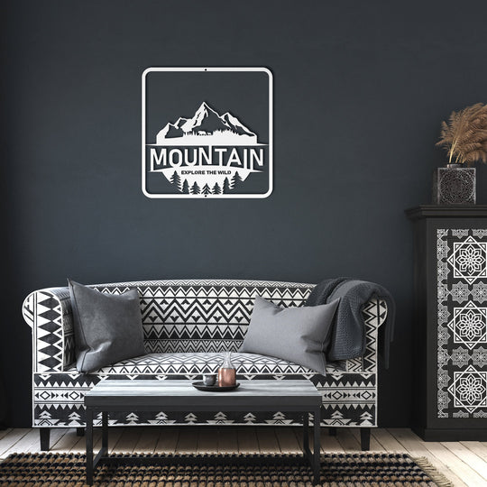 Die - Cut Metal Signs with a mountain image - Tailored Wall ExpressionsWall Artapod - 3351110