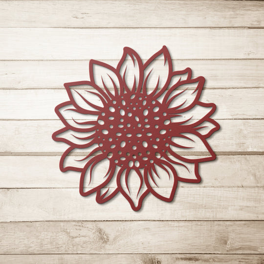 Die - Cut Metal Signs with a sunflower image - Tailored Wall ExpressionsWall Artapod - 3350898