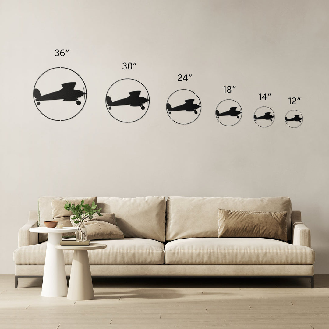 Die - Cut Metal Signs with an image of an airplane - Tailored Wall ExpressionsWall Artapod - 3350711