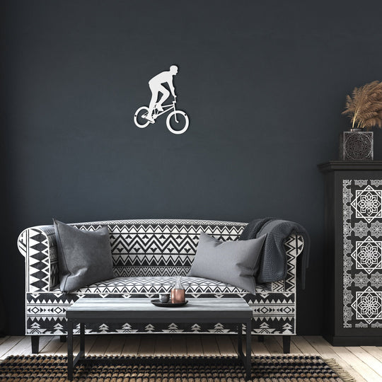 Die - Cut Metal Signs with bike image - Tailored Wall ExpressionsWall Artapod - 3354557