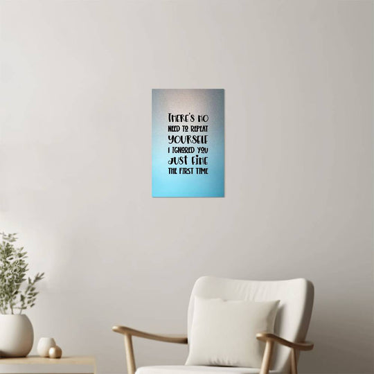 High Gloss Metal Art Print - Custom Aluminum Decor Humorous