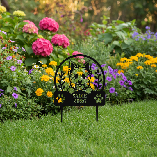 Memorial Garden Sign or   Dog Memorial Stake/Yorkie