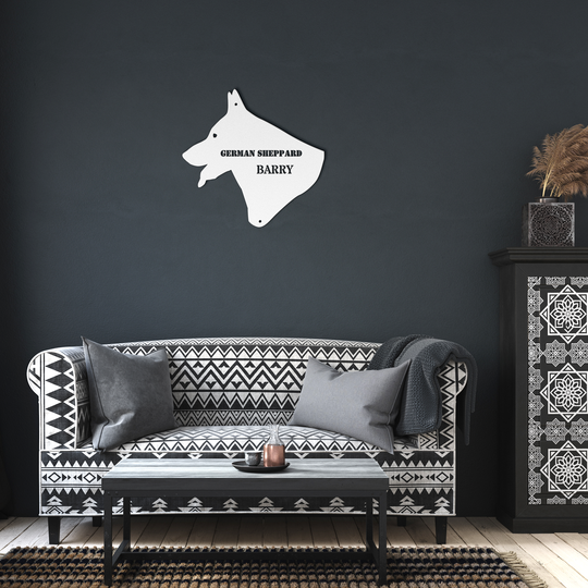 German Shepherd Metal Sign - Personalized Pet Wall Art
