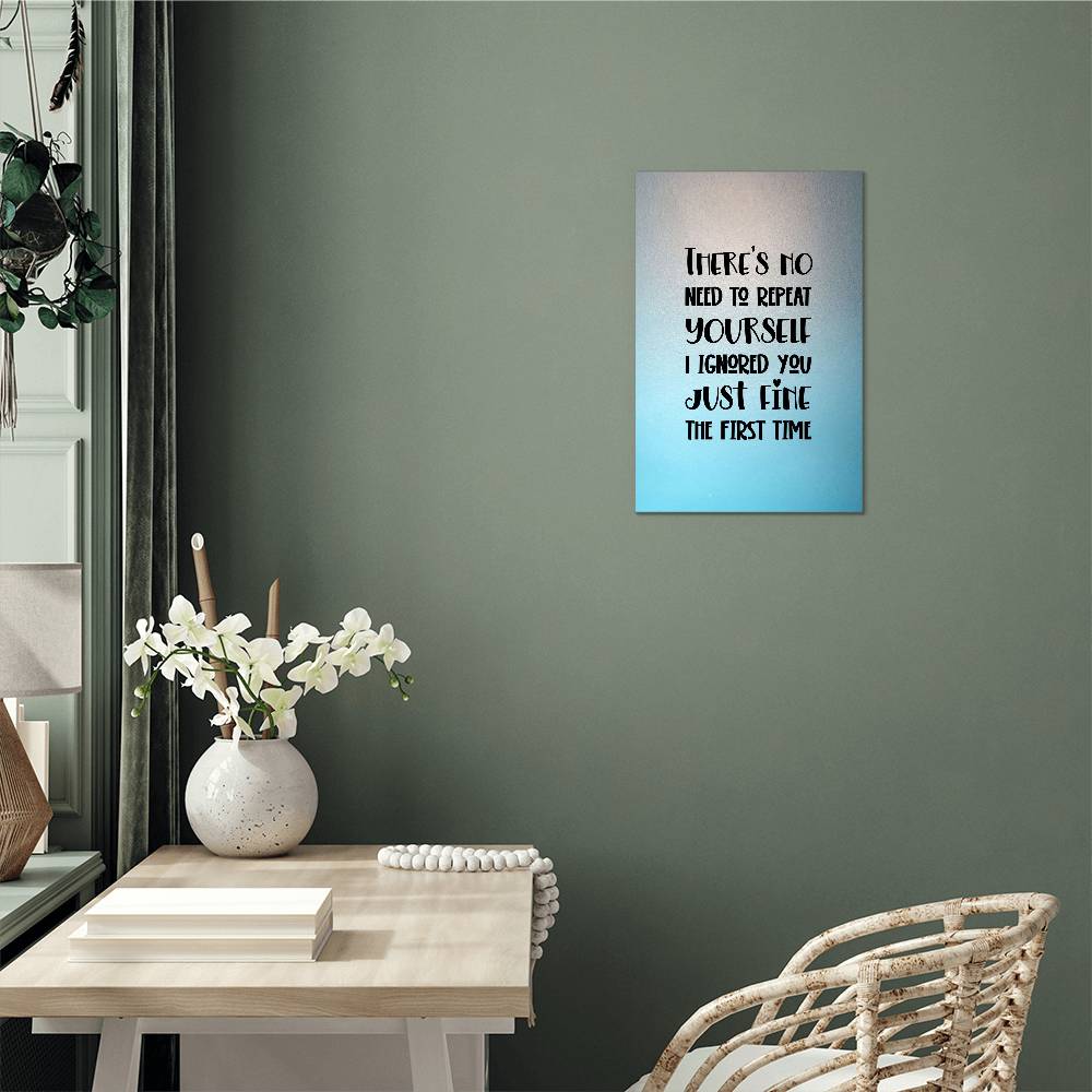 High Gloss Metal Art Print - Custom Aluminum Decor Humorous