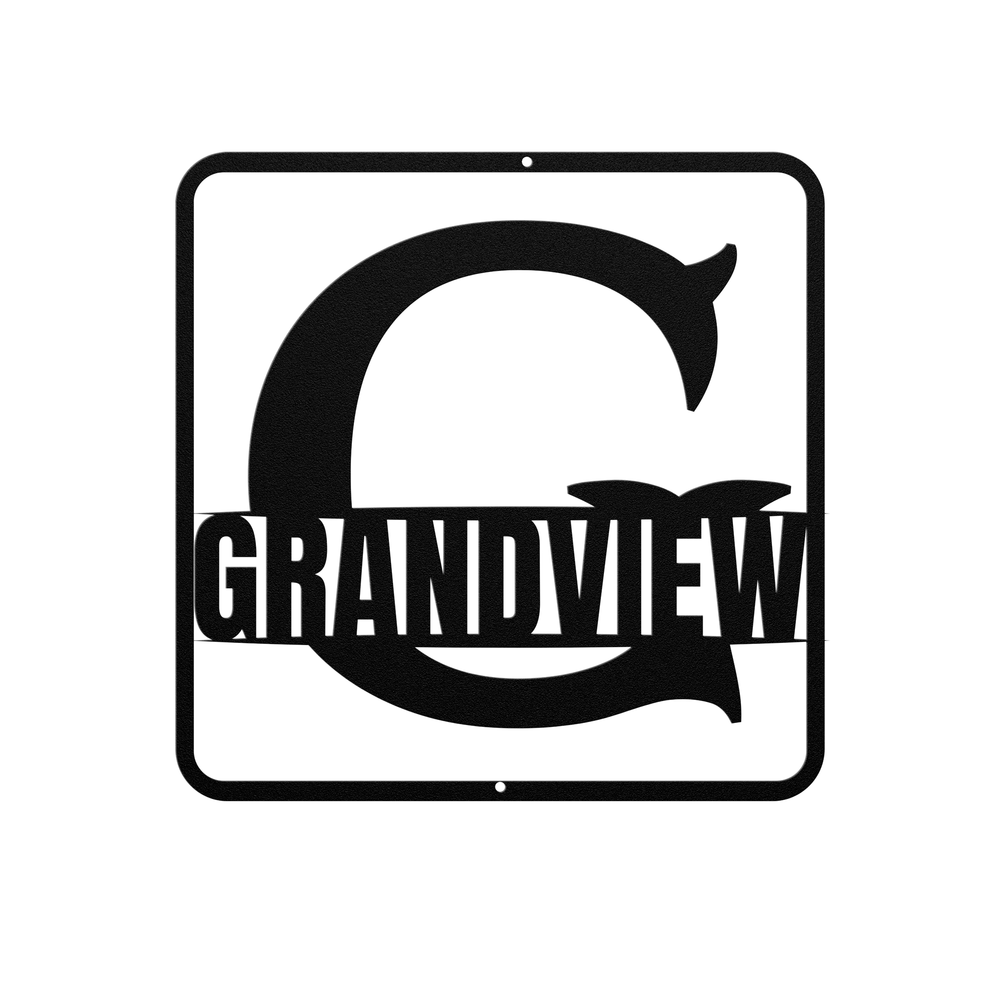 split monogram G PERSONALIZED