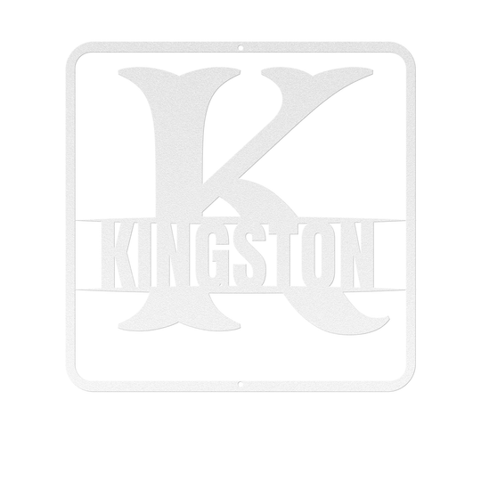 split monogram K PERSONALIZED