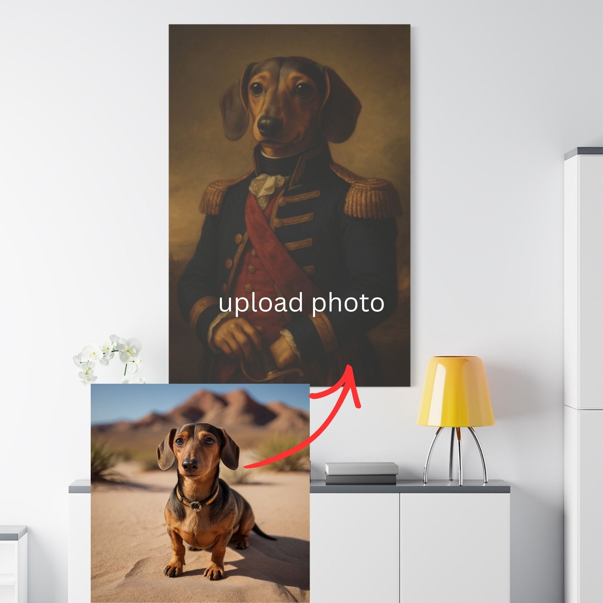 Custom Pet Portrait Canvas - Renaissance Style - Tailored Wall Expressions