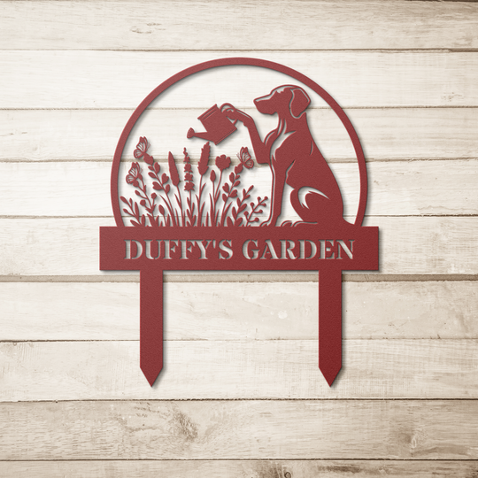 Custom Dog Garden Stake - Personalized Outdoor Decor