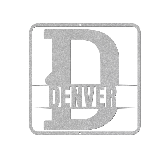 split monogram D personalized