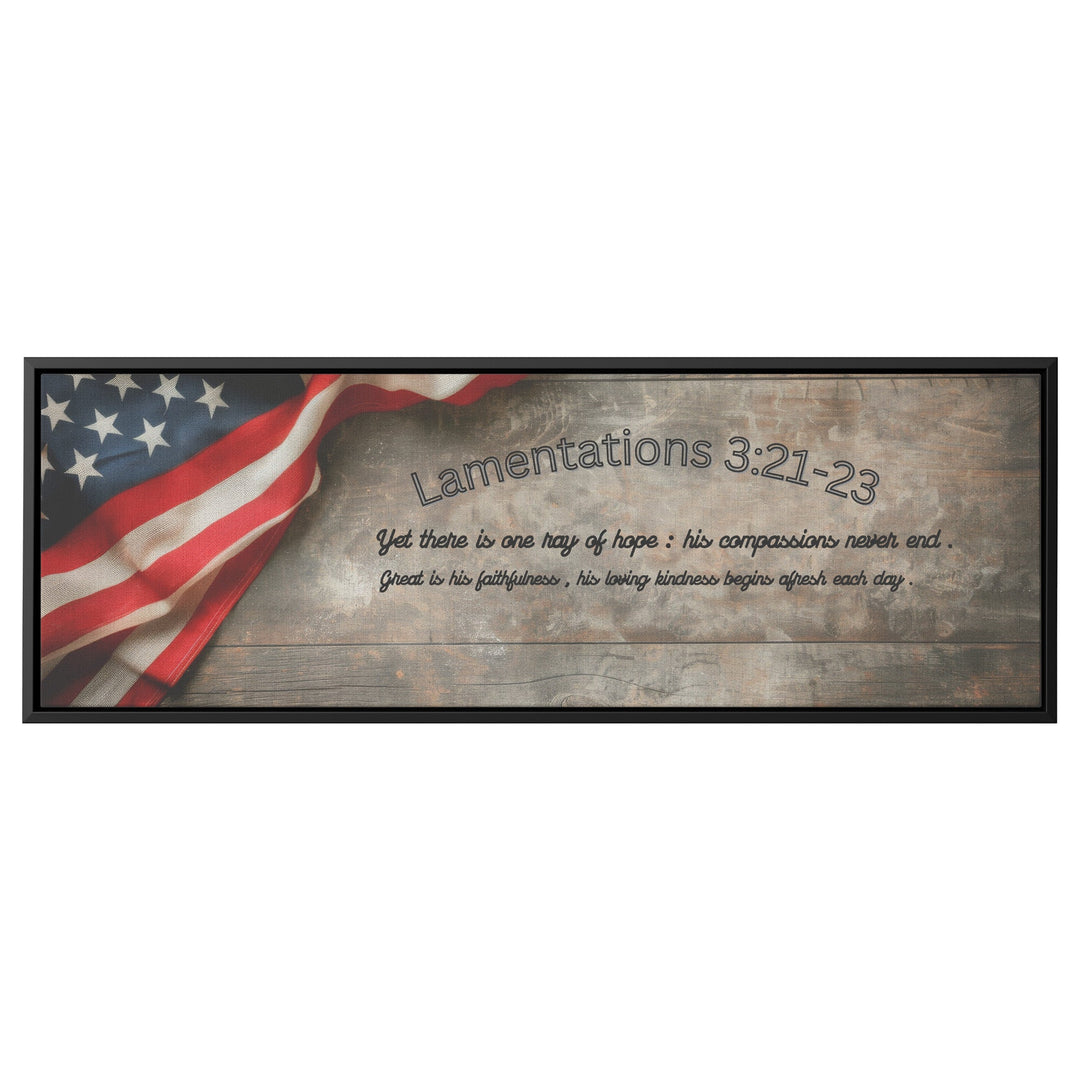 Faith & inspiration Bible Verse - Tailored Wall ExpressionsCanvas12x36framedblack